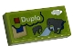 Lot ID: 408133327  Part No: 3069pb1048  Name: Tile 1 x 2 with LEGO Duplo Set Box Art, Elephants, Cloud, and River Pattern (Sticker) - Sets 40528 / 40574