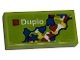 Lot ID: 408133328  Part No: 3069pb1049  Name: Tile 1 x 2 with LEGO Duplo Set Box Art, Flowers and Bricks Pattern (Sticker) - Sets 40528 / 40574
