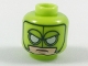 Part No: 3626pb1985  Name: Minifigure, Head Mask, Black Seams, White Eyes, Light Nougat Lower Face Pattern
