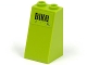 Part No: 3684apb011  Name: Slope 75 2 x 2 x 3 - Hollow Studs with Black 'BIKe' on Lime Background Pattern (Sticker) - Set 8961