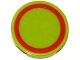 Part No: 4150pb162  Name: Tile, Round 2 x 2 with Red Ring Thin Pattern (Sticker) - Set 76021