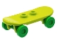 Part No: 42511c06  Name: Minifigure, Utensil Skateboard Deck with Bright Green Wheels (42511 / 2496)