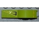 Part No: 50947pb014R  Name: Vehicle, Mudguard 1 x 4 1/2 with Air Vent on Lime Background Pattern Model Right Side (Sticker) - Set 8186