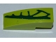 Part No: 50950pb047L  Name: Slope, Curved 3 x 1 with 4 Lime Scales Pattern Model Left Side (Sticker) - Set 9558