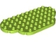 Part No: 5897  Name: Duplo, Plate 12 x 6, Rounded Corners with 2 2 x 2 Corner Cutouts