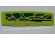 Part No: 61678pb044R  Name: Slope, Curved 4 x 1 with 8 Green Scales and 5 Purple Scales Pattern Model Right (Sticker) - Set 9443