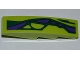 Part No: 61678pb045L  Name: Slope, Curved 4 x 1 with 2 Green Scales and 6 Purple Scales Pattern Model Left (Sticker) - Set 9455
