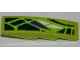Part No: 61678pb053R  Name: Slope, Curved 4 x 1 with Green, White and Purple Scales Pattern Model Right (Sticker) - Set 9447