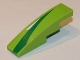 Part No: 61678pb064R  Name: Slope, Curved 4 x 1 with Green and White Pattern Model Right Side (Sticker) - Set 8864