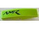 Part No: 61678pb199L  Name: Slope, Curved 4 x 1 with Black 'AMR' Logo Pattern Model Left Side (Sticker) - Set 76910