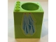 Part No: 6197pb04  Name: Container, Cupboard 4 x 4 x 4 with Elliptical Hole for Sink with Towels Pattern (Sticker) - Set 7586