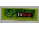 Part No: 63864pb011L  Name: Tile 1 x 3 with Scales and 'FuZone' Pattern Model Left Side (Sticker) - Set 8231