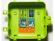 Part No: 64454pb05  Name: Container, Box 3 x 8 x 6 2/3 Half Back with Speaker and Pictures of Narwhal and Llama on Beach Pattern (Sticker) - Set 41408