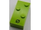 Part No: 65548pb04  Name: Brick, Braille 2 x 4 with 3 Studs with Black Slashed Capital Letter O (Ø) Pattern (dots-246 ⠪)