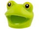 Part No: 7838pb01  Name: Minifigure, Headgear Head Cover, Costume Frog with Yellow Eyes, Black Pupils Pattern