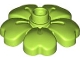 Part No: 84195  Name: Duplo, Plant Flower 3 x 3 with 5 Leaves and Top Stud