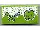 Part No: 87079pb1067  Name: Tile 2 x 4 with Spatula, Whisk and Apple Pattern (Sticker) - Set 41393