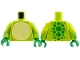 Part No: 973pb6450c01  Name: Torso Bright Light Yellow Belly, Green Spots on Back Pattern / Lime Arms with Green Spots Pattern / Green Hands