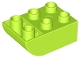 Part No: 98252  Name: Duplo, Brick 2 x 3 Slope Curved Inverted