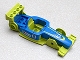 Lot ID: 412842705  Part No: 98541c01pb01  Name: Duplo, Toolo Formula Car Chassis Assembly with Blue Top and Number 8 and Octan Logo Pattern