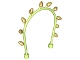 Lot ID: 267066500  Part No: 45124pb01  Name: Duplo, Plant Vine Arch with Pearl Gold Buds Pattern