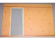 Part No: 6890c01pb04  Name: Scala Wall, Vertical Grooved 40 x 2 x 22 2/3 with Door with Orange Wallpaper Pattern