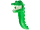 Part No: 115083pb01  Name: Minifigure, Headgear Head Cover, Costume Crocodile Head and Tail with Black Eyes and White Teeth Pattern