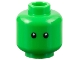 Part No: 28621pb0107  Name: Minifigure, Head Black Eyes with White Pupils Pattern - Vented Stud
