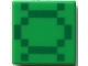 Lego part: Tile 1 x 1 with Pixelated Green Squares and Lines Pattern (DNA Strand)
