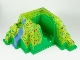 Part No: 33289px1  Name: Baseplate, Raised Belville Mountain 22 x 22 x 10 with Flowers and Stream Pattern