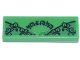 Lot ID: 342444790  Part No: 63864pb143  Name: Tile 1 x 3 with Ninjago Logogram 'BOLOBO', Green Leaves and Vines Pattern (Sticker) - Set 71741