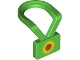 Part No: 7954pb01  Name: Minifigure Neck Lanyard with Badge with Yellow and Reddish Brown Sunflower Pattern