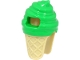 Lot ID: 415449247  Part No: 80678pb01  Name: Minifigure, Headgear Head Cover, Costume Ice Cream with Molded Tan Cone Pattern