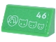 Part No: 85984pb473  Name: Slope 30 1 x 2 x 2/3 with White House Number '46', Mini Doll and Cat Heads Pattern (Sticker) - Set 42670