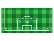 Part No: 90498pb31  Name: Tile 8 x 16 with Bottom Tubes with Green and Checkerboard Soccer (Football) Pitch, and White Goal Box and Penalty Area Lines Pattern