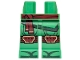 Part No: 970c00pb1792  Name: Hips and Legs with Dark Red Sash and Gold Knee Pads, Dark Green Robe Ends and Toes Pattern