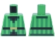 Part No: 973pb5946 Name: Torso Pixelated Vest with Green Vertical Stripes and Dark Green Trim over Black Shirt, Belt with Gold Buckle Pattern Part No: 973pb5946 Name: Torso Pixelated Vest with Green Vertical Stripes and Dark Green Trim over Black Shirt, Belt with Gold Buckle Pattern