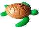 Part No: bb1320pb01  Name: Sea Turtle with Black Eyes and Medium Nougat Shell Pattern