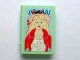 Part No: 33009pb024  Name: Minifigure, Utensil Book 2 x 3 with Girl in Hat and Jacket Pattern (Sticker) - Set 3201