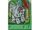 Lot ID: 11717473  Part No: 42181pb03  Name: Story Builder Jungle Jam Card with Elephant Carrying Umbrella Pattern