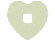 Part No: 46461ppr  Name: Clikits, Icon Accent Foam Paper Heart 3 7/8 x 3 7/8 with Pearlescent Surface