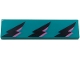 Part No: 2431pb0941R  Name: Tile 1 x 4 with 3 Black and Dark Pink Lightning Bolts Pattern Model Right Side