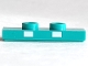 Part No: 34103pb01  Name: Plate, Modified 1 x 3 with 2 Studs (Double Jumper) with Two White Rectangles Pattern