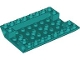 Lego part: Slope, Inverted 45 6 x 8 Double with 4 Holes and 4 Pin Holes