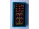 Part No: 85984pb350  Name: Slope 30 1 x 2 x 2/3 with 4 Red Buttons and Pixelated Display with Letter D Pattern (Sticker) - Set 80012