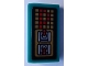 Part No: 85984pb352  Name: Slope 30 1 x 2 x 2/3 with 2 Red Toggle Switches and Pixelated Display with Letter P Pattern (Sticker) - Set 80012