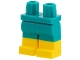 Part No: 970c00pb0575  Name: Hips and Legs with Molded Yellow Lower Legs / Boots Pattern