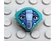Part No: x117px3  Name: Minifigure, Head, Modified Martian with Clip, Blue Face Mask Pattern