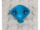 Part No: x117px8  Name: Minifigure, Head, Modified Martian with Clip, Eyelashes Pattern