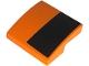 Part No: 15068pb679R  Name: Slope, Curved 2 x 2 x 2/3 with Black Stripe Pattern Model Right Side